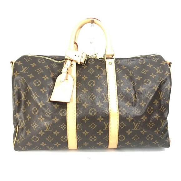 Auth LOUIS VUITTON Ｍ41418 Shoulder Bag Hand Bag KeepallBandouliere45 2WAY Duffl. - Picture 16 of 16